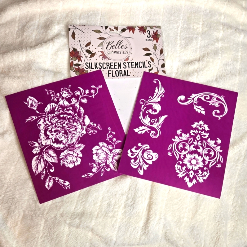 Belles and Whistles Floral Silkscreen Stencils